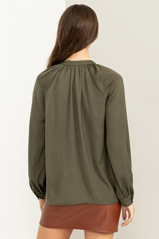 HYFVE Try tTo Keep Up Ruffled Blouse - Online Only