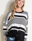 e Luna Engineering Striped Boxy Top