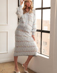 JOH |Sabella Feathered Fur Sweater Cardigan