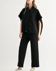 JOH Apparel Frankie Stretch Scuba Knit Poncho Jacket