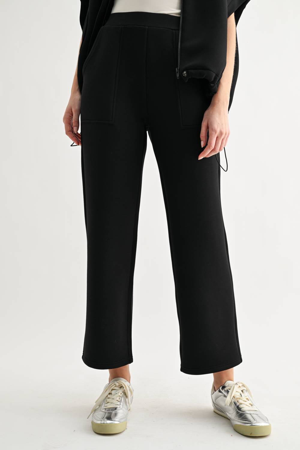 JOH Apparel Francis Stretch Scuba Knit Straight Leg Pants