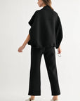 JOH Apparel Frankie Stretch Scuba Knit Poncho Jacket