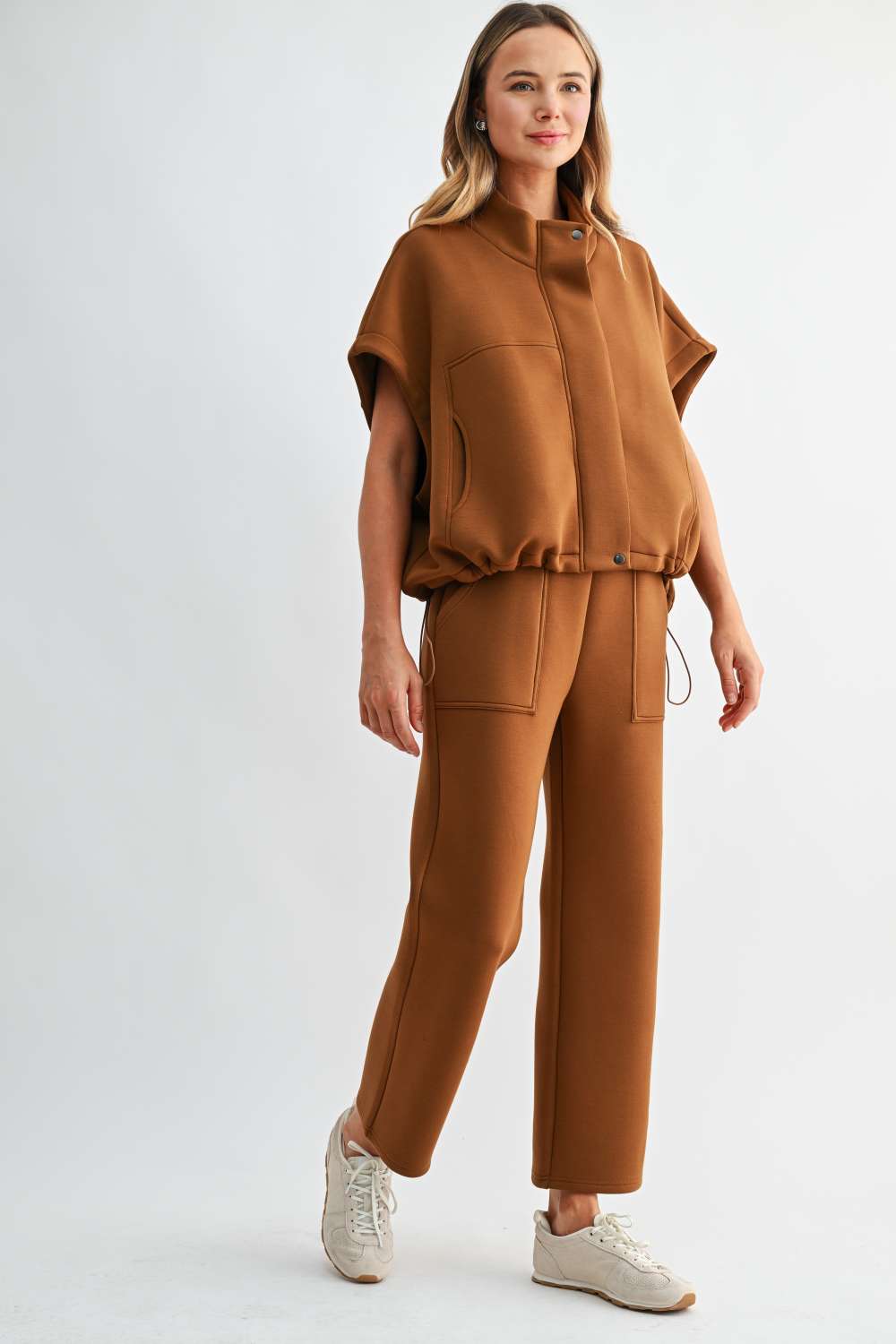 JOH Apparel Francis Stretch Scuba Knit Straight Leg Pants