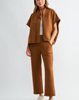 JOH Apparel Frankie Stretch Scuba Knit Poncho Jacket