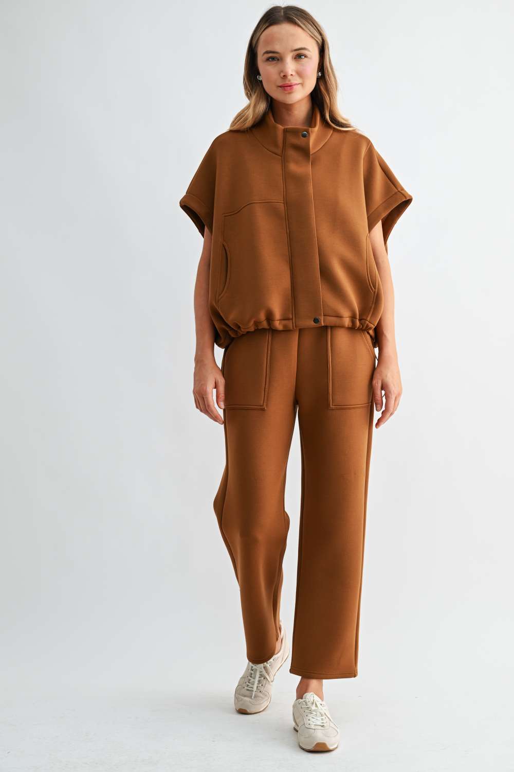 JOH Apparel Francis Stretch Scuba Knit Straight Leg Pants