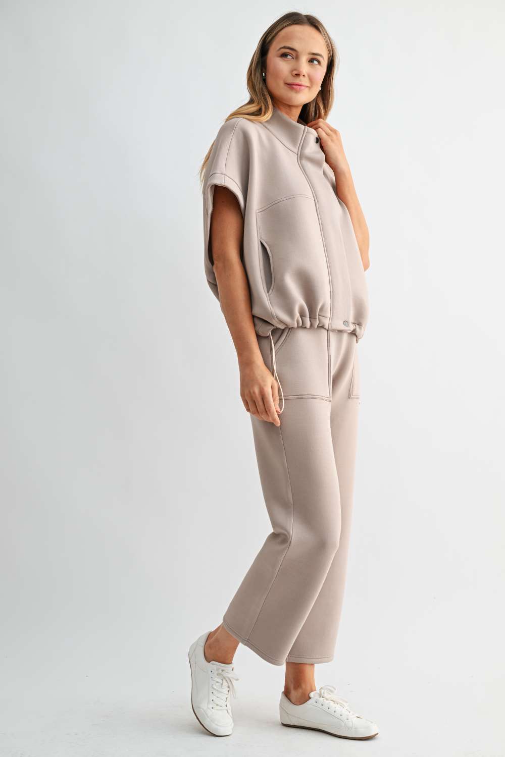 JOH Apparel Francis Stretch Scuba Knit Straight Leg Pants