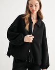 JOH Apparel Frida Scuba Knit Balloon Sleeve Jacket