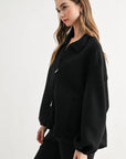 JOH Apparel Frida Scuba Knit Balloon Sleeve Jacket