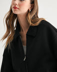 JOH Apparel Frida Scuba Knit Balloon Sleeve Jacket