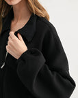 JOH Apparel Frida Scuba Knit Balloon Sleeve Jacket
