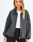 JOH Apparel Frida Scuba Knit Balloon Sleeve Jacket