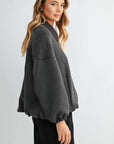 JOH Apparel Frida Scuba Knit Balloon Sleeve Jacket