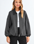 JOH Apparel Frida Scuba Knit Balloon Sleeve Jacket