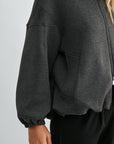 JOH Apparel Frida Scuba Knit Balloon Sleeve Jacket
