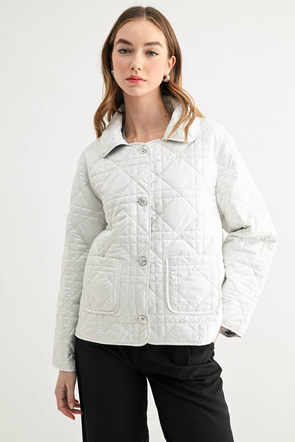 JOH Apparel Joshua Quilted Puffer Jacket with Toile Lining