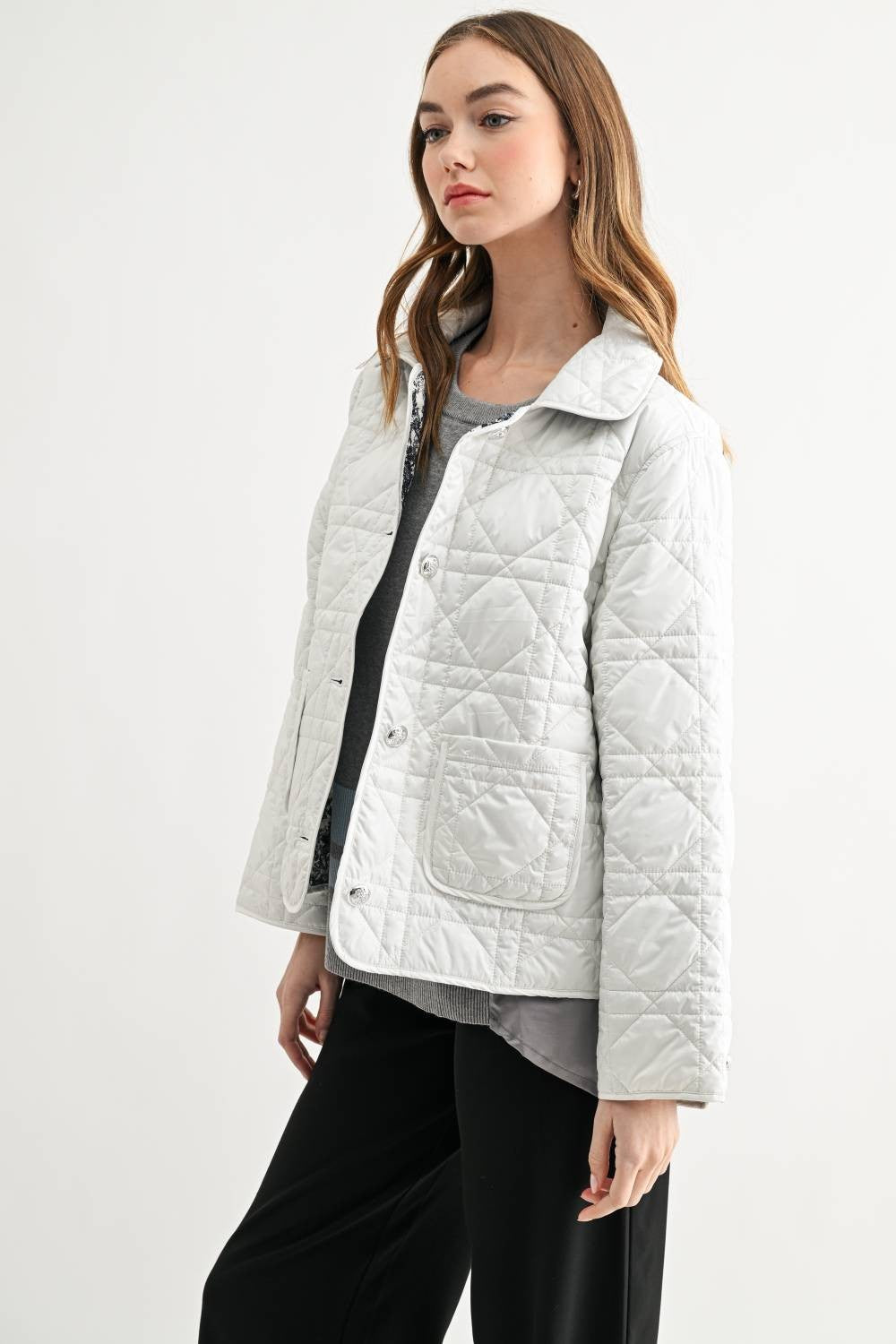 JOH Apparel Joshua Quilted Puffer Jacket with Toile Lining