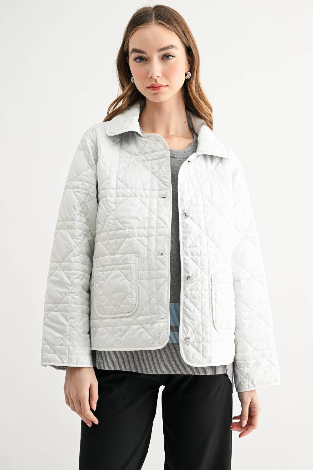 JOH Apparel Joshua Quilted Puffer Jacket with Toile Lining