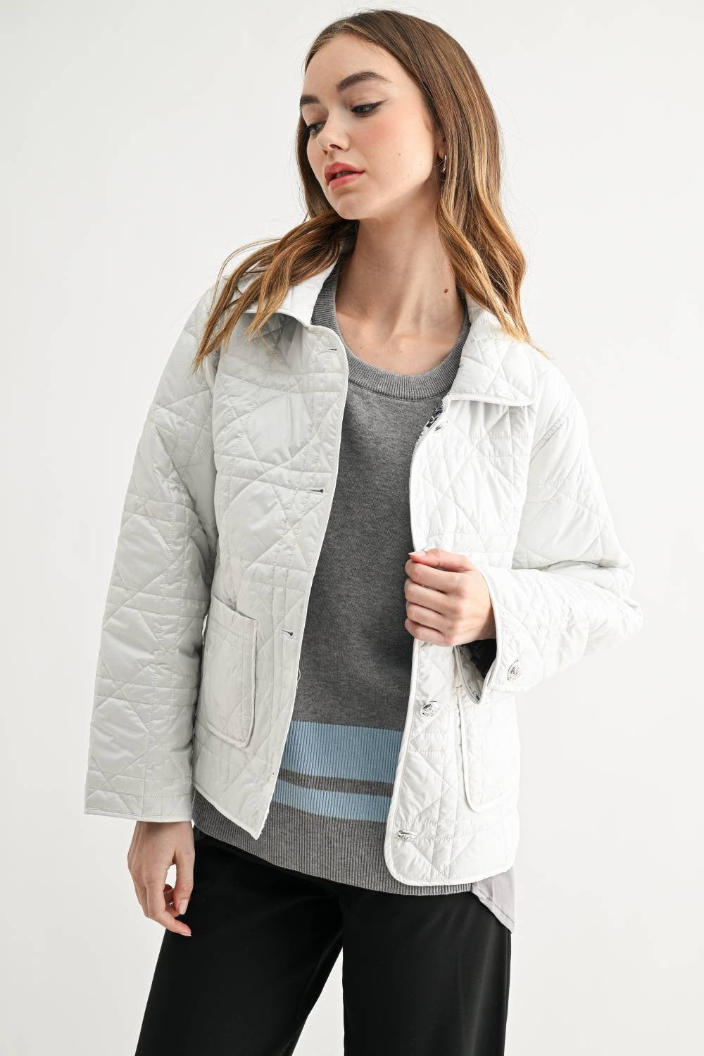 JOH Apparel Joshua Quilted Puffer Jacket with Toile Lining
