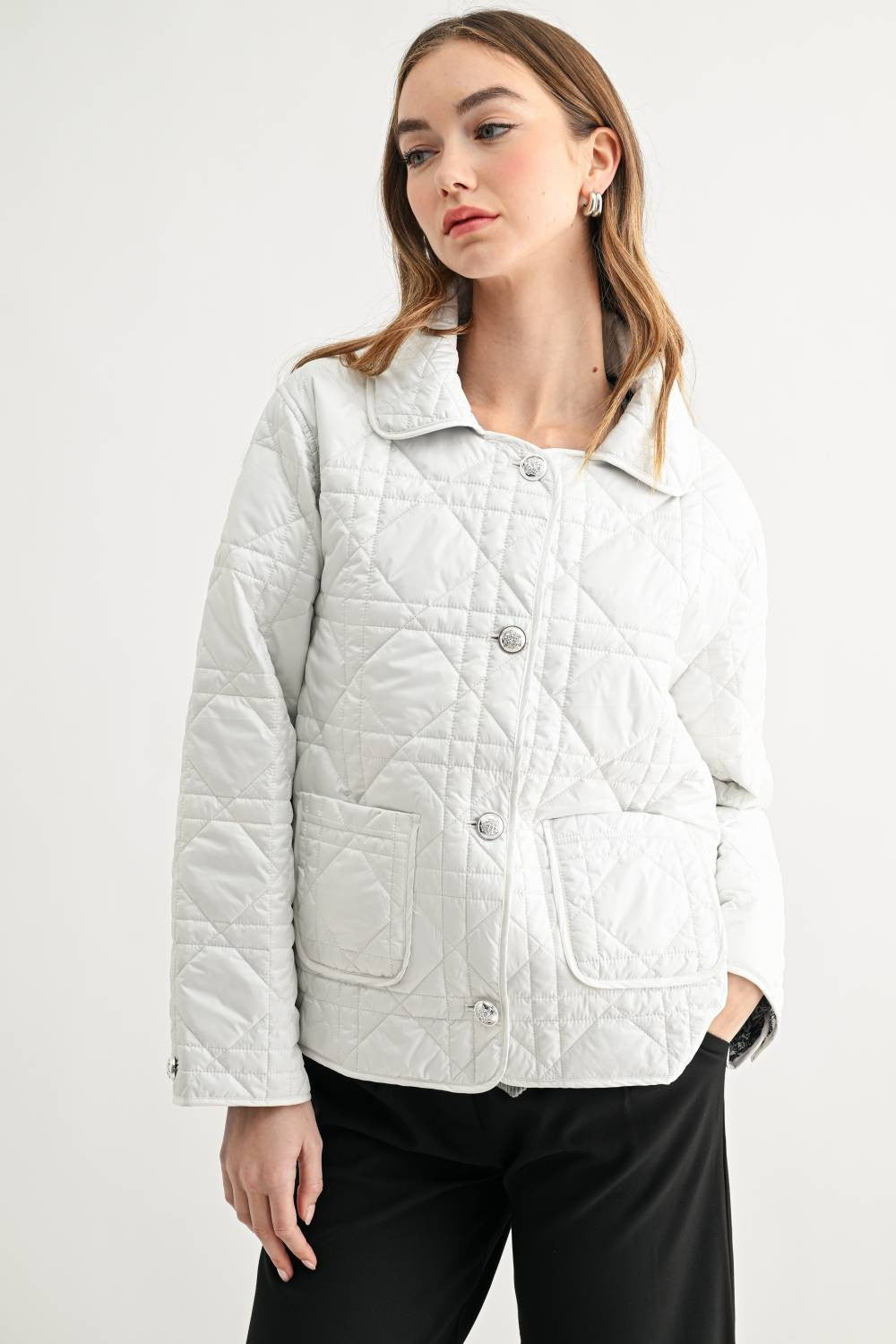 JOH Apparel Joshua Quilted Puffer Jacket with Toile Lining