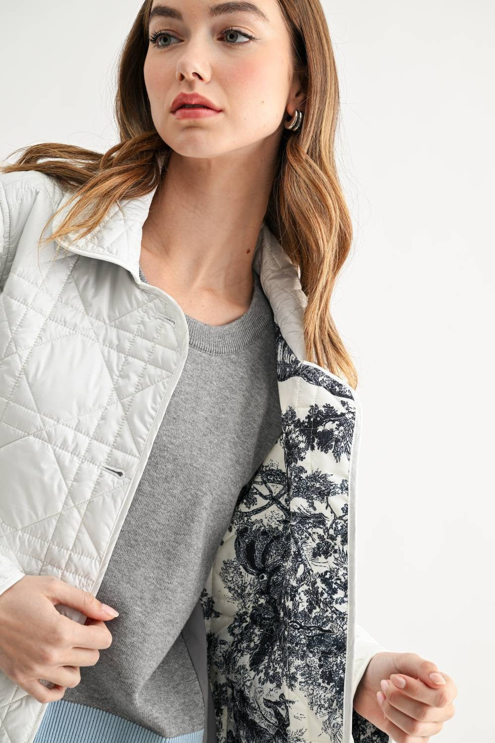 JOH Apparel Joshua Quilted Puffer Jacket with Toile Lining