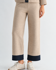 JOH Apparel Sam Textured Knit Jacket with Denim Contrast