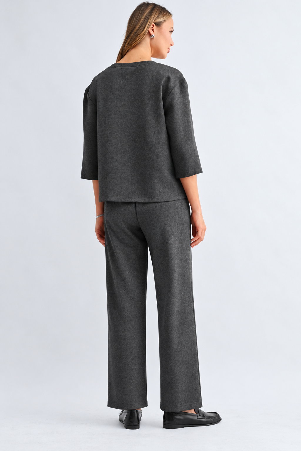 JOH Apparel Killian Pintuck Stretch Knit Top