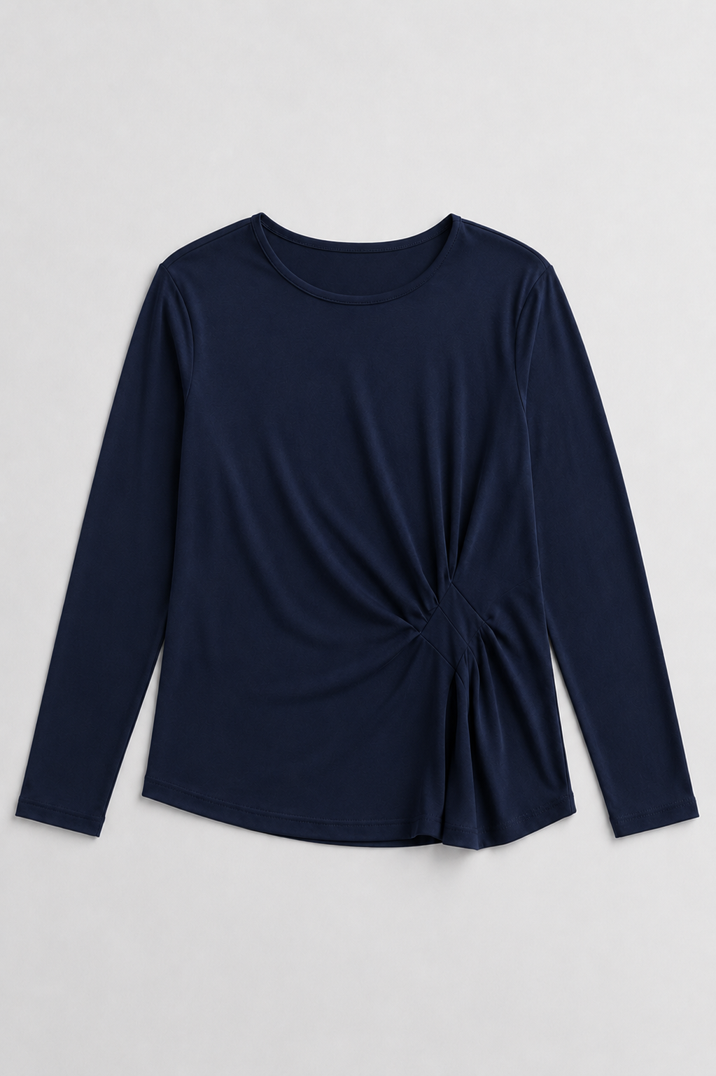 JOH Apparel Kary Side-Twist Long Sleeve Knit Top