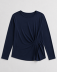 JOH Apparel Kary Side-Twist Long Sleeve Knit Top