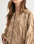JOH Apparel Jovie Diamond Quilted Bomber Jacket