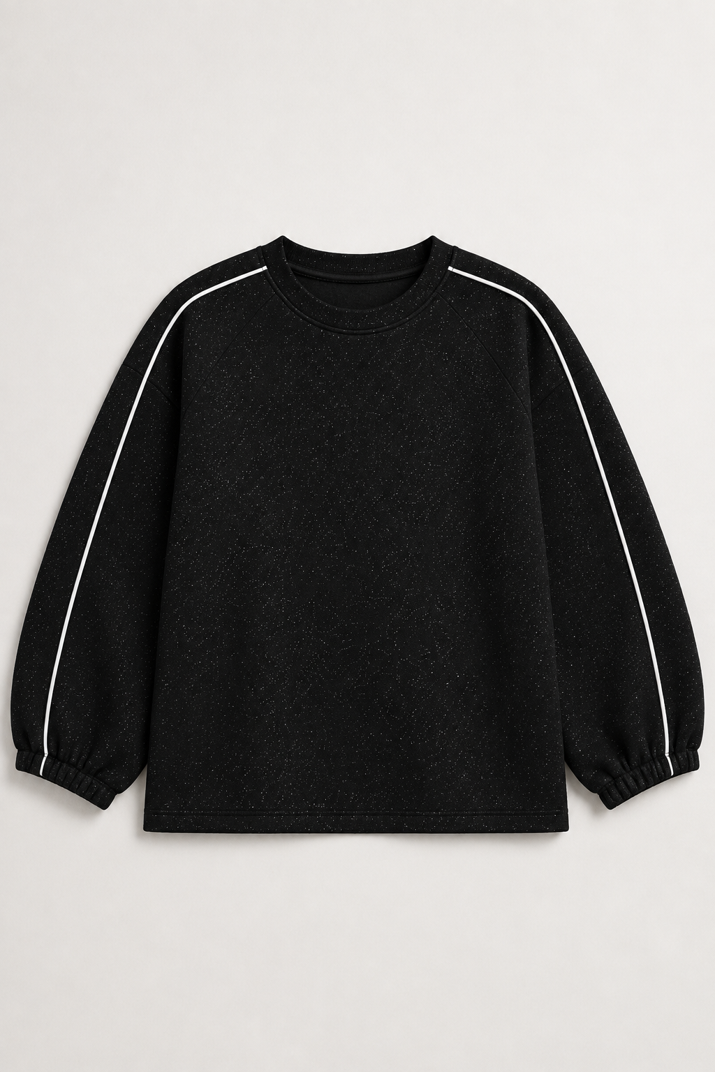 JOH Apparel Floriane Glitter Scuba Knit Long Sleeve Top