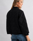 JOH Apparel Janessa Lightweight Quilted Bomber Jacket