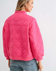 JOH Apparel Janessa Lightweight Quilted Bomber Jacket