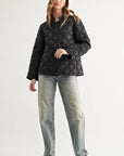 JOH Apparel Jessalynn Rhinestone Diamond Quilted Jacket