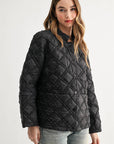 JOH Apparel Jessalynn Rhinestone Diamond Quilted Jacket