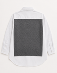 JOH Apparel Jett Layered Look Sweater Vest & Pinstripe Shirt Top
