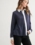 JOH Apparel Kevin Layered Look Collared Sweater Top