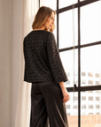 JOH Apparel Jack Basketweave Textured Satin Jacket