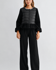 JOH Apparel James Jewel-Embellished Peplum Puffer Jacket