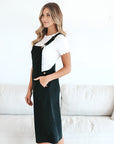 Patty Overall Dress in Black