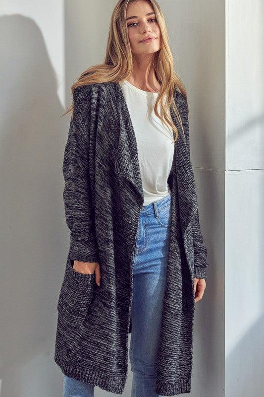 e Luna Chunky Sweater Knit Cardigan