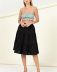 HYFVE Call It a Day Tiered Midi Skirt