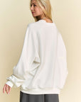 Davi & Dani Round Neck Raglan Sleeve Sweatshirt