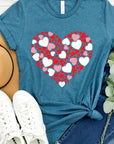 Multiple Heart Graphic Tee PLUS