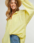 Davi & Dani Button Down Relaxed Fit Shirt - Online Only