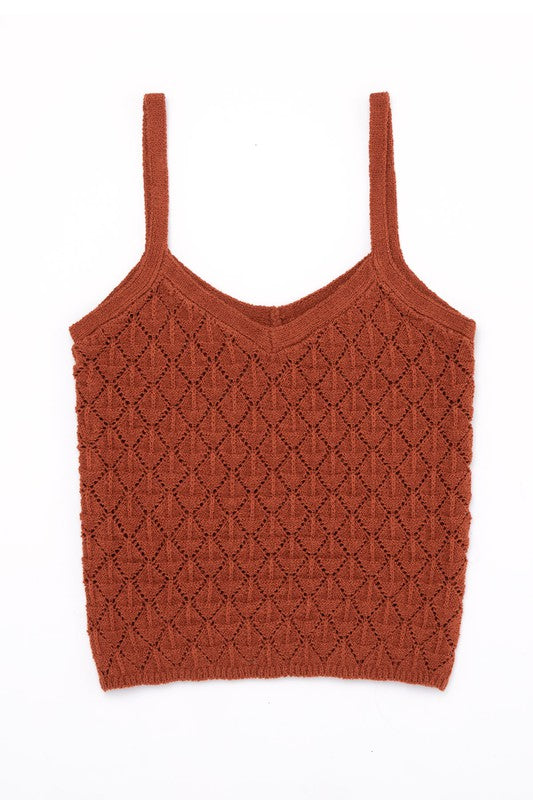 Lilou Crochet Knit Tank