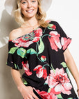 e Luna PLUS Floral One Shoulder Top