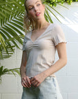 V-Neck Short Sleeve by Lilou - Online Only