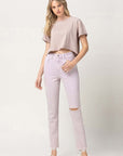 Vervet by Flying Monkey Stretch Mom Jeans in Madden