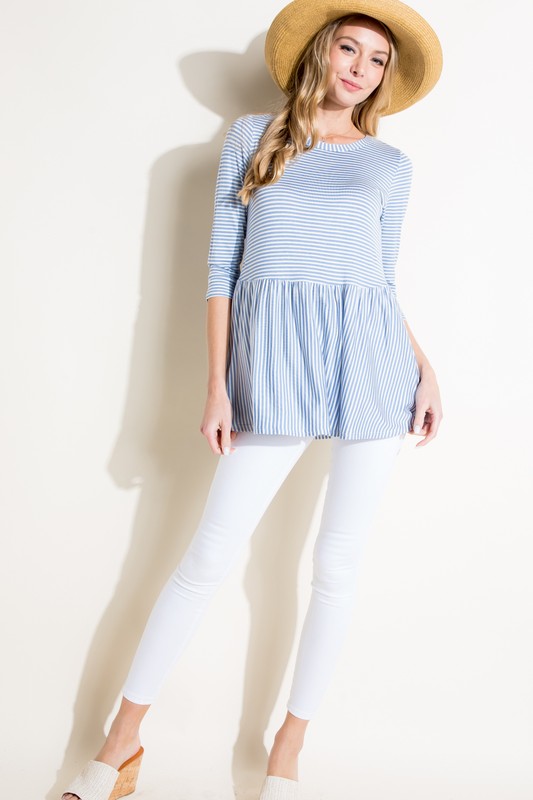 e Luna PLUS Pin Stripe Tunic