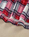 Cozy Christmas Plaid Pajama Set — Red | 1X–4X